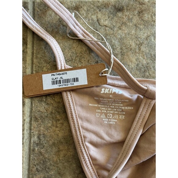 Skims Fits Everybody T-String Thong Clay Size XL - Picture 6 of 6